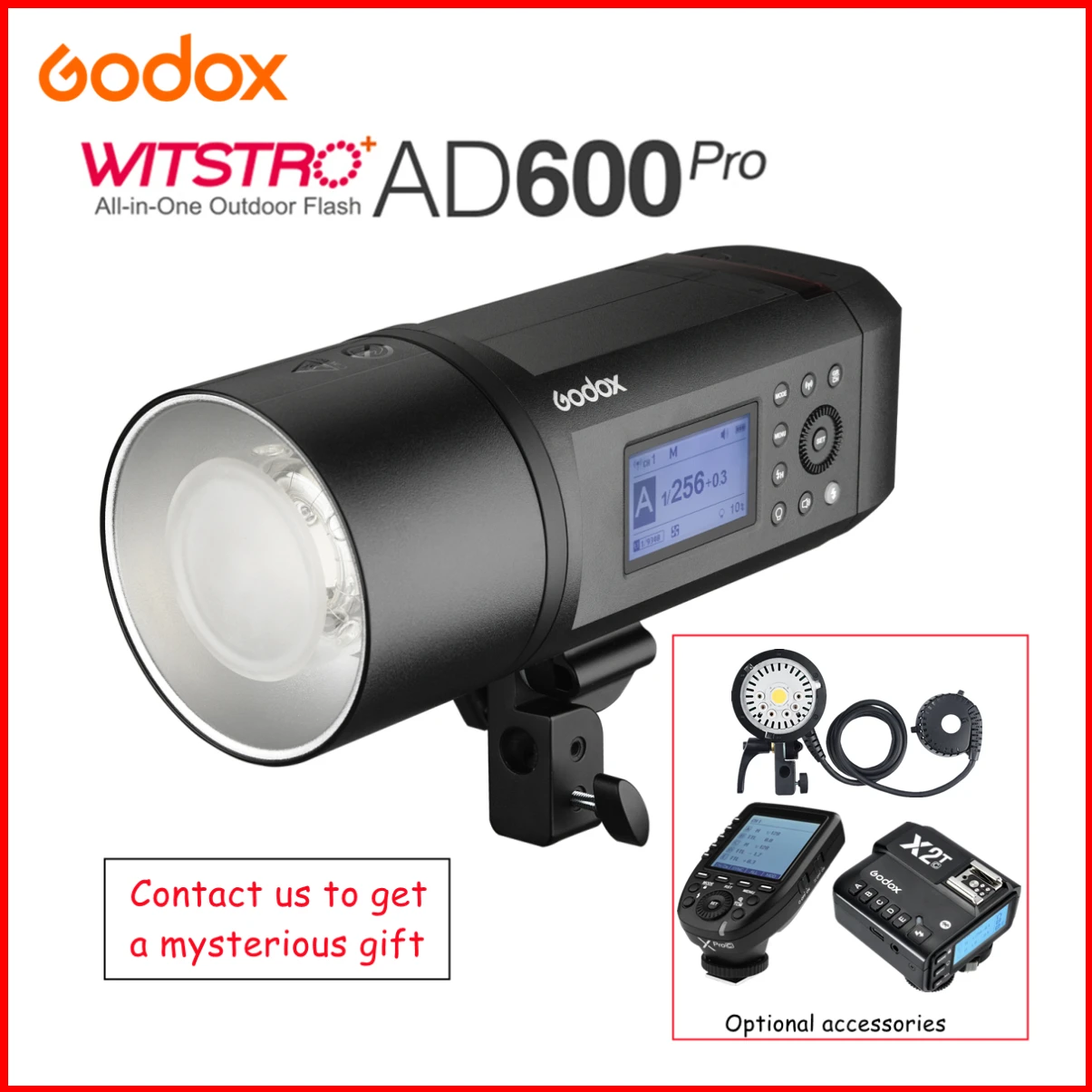 

Godox AD600Pro HSS 1/8000s TTL 2.4G Wireless Outdoor Flash Photography Light Speedlight For Canon Nikon Sony Fuji Olympus Pentax