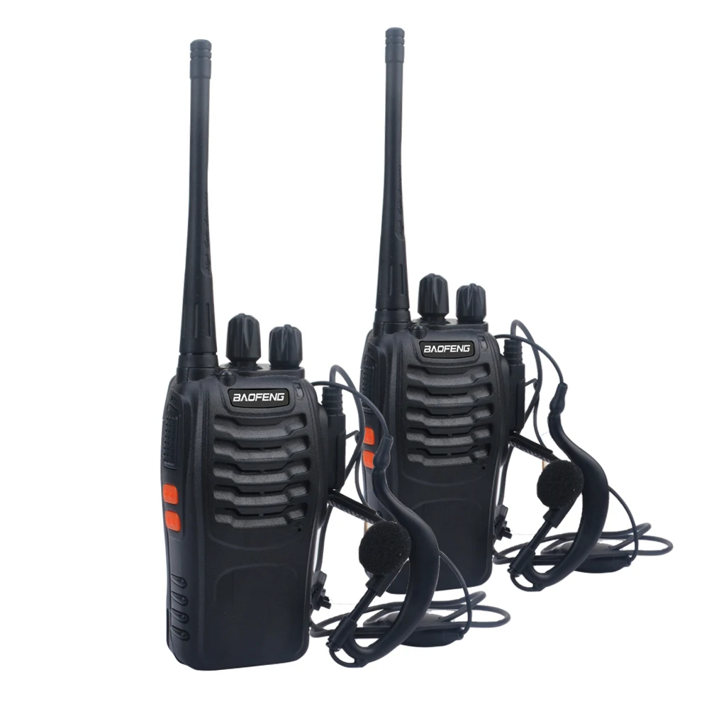 Бесплатная доставка 2 шт./лот baofeng walkie takie BF 888S UHF 400 470 МГц любительская
