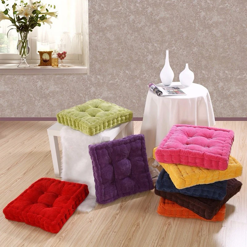 Фото 35 1PC Cotton Seat Cushion Square Sofa Pillow Buttocks Chair Cushion Office Bar Chair Back Seat Cushions Round Comfortable №3