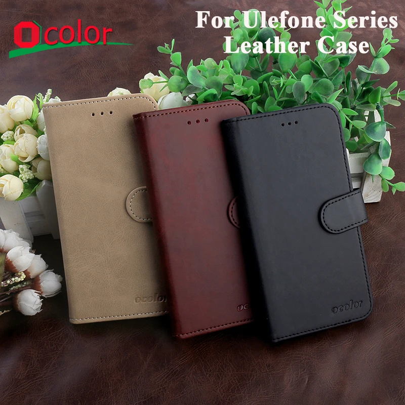 Ocolor для Ulefone Power 6 Armor X5 кожаный чехол с карманом карты X3 защитный флип