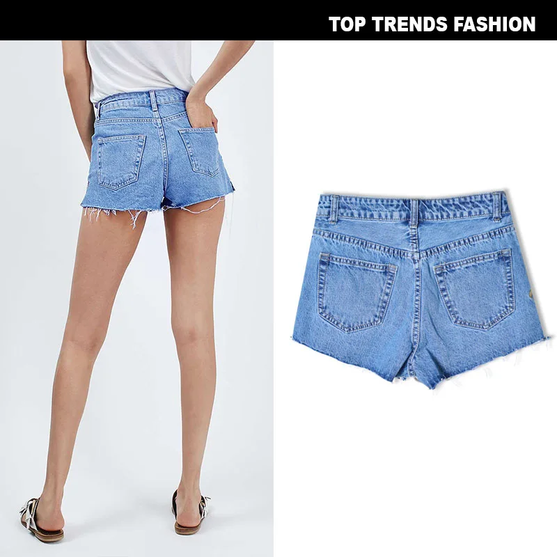 

waist, cultivate morality is small wrinkle chrysanthemum embroidery tassel cowboy summer wear shorts washed side split