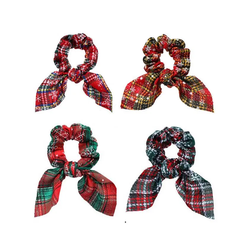 

Hair Bands For Women Girl Christmas Eve Headdress Hairbands Ponytail Elastic Hair Rope Simple Hair Accessories Headgear Hair Tie