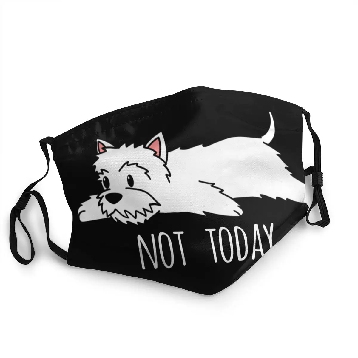 

Funny Not Today Westie Dog Reusable Mouth Face Mask Anti Haze Dustproof Protection Cover Respirator