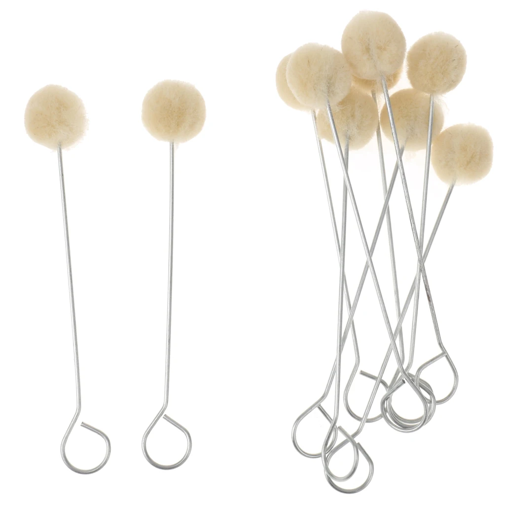 10 шт. шерсть кисточки шар из матовой кожи на основе красителя подушечка красить