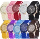 Женские кварцевые часы, модные женские карамельных цветов, круглые часы с тремя глазами, женские наручные часы с пряжкой, часы женские 2021