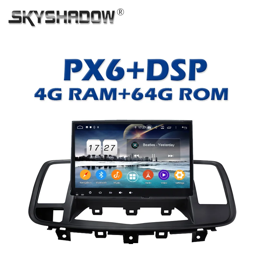Автомобильный DVD плеер 720P PX6 DSP IPS Android 10 0 4 Гб + 64 GPS Google RDS автомобильное радио