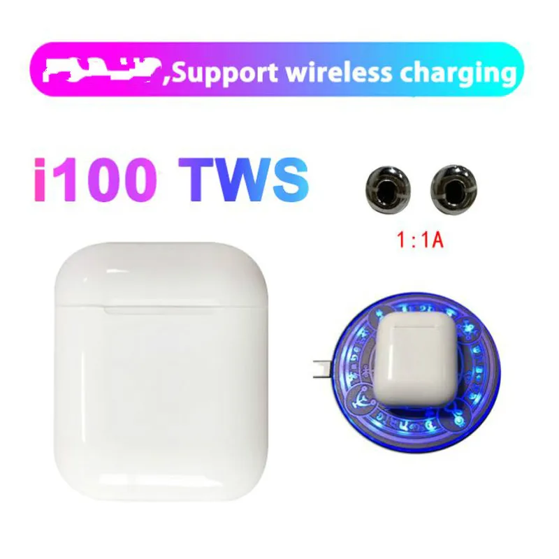 I100 TWS наушники Беспроводная зарядка Bluetooth спортивные для iphone android PK i10 i20 i30 i50
