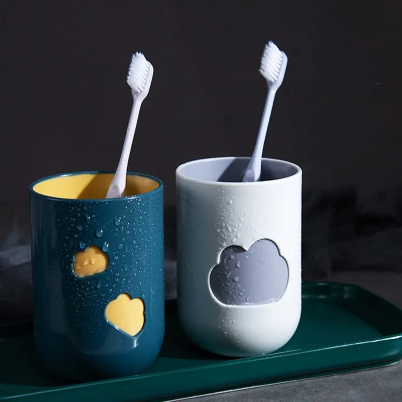

Environmental protection cloud mouth mug parent-child toothbrush cup couple toothbrush cup household water cup wash cup