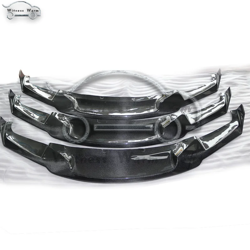 Передний бампер F30 из углеродного волокна спойлер для подбородка с верхним
