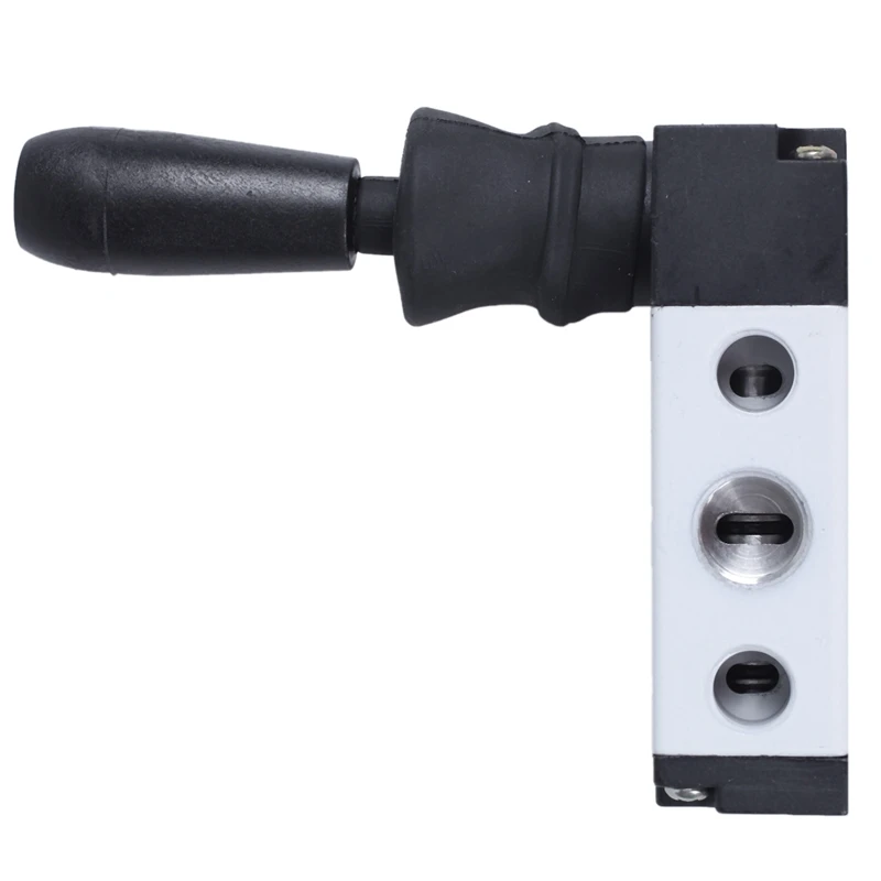 Pneumatic Air Inlet 2 Position 5 Way Manual Hand Pull Valve Gray+Black Promotion | Строительство и ремонт