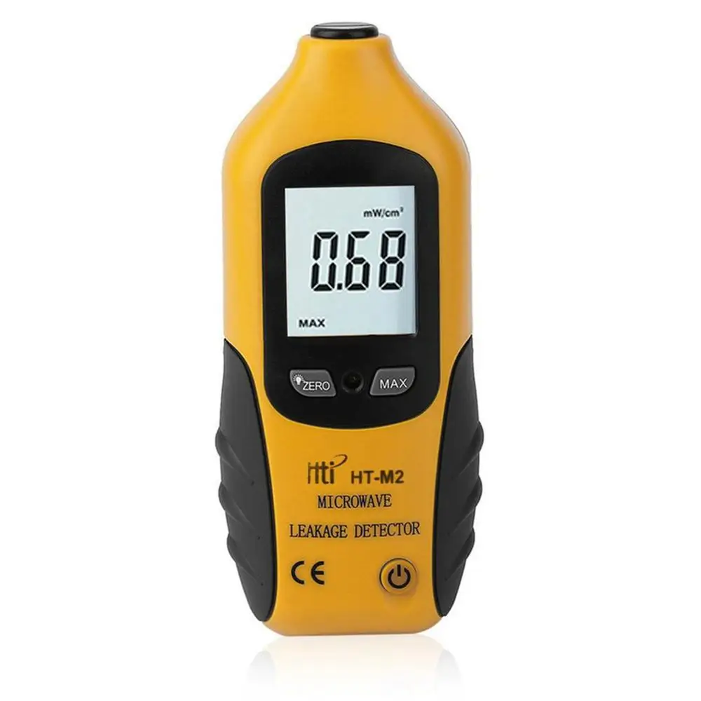 

New HT-M2 Professional Digital LCD Display Microwave Leakage Detector High Precision Radiation Meter Tester 0-9.99mW/cm2