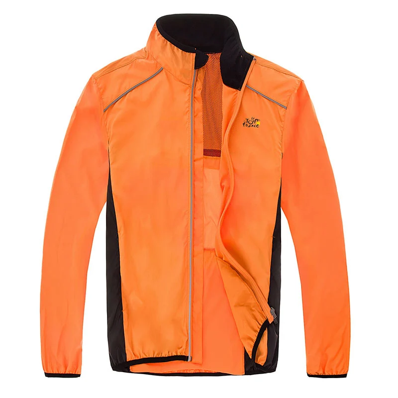 

New Bicycle Rain Jackets Breathable Reflective Waterproof Cycling Jackets Long Sleeve Men Windproof Outdoor Sports Raincoat