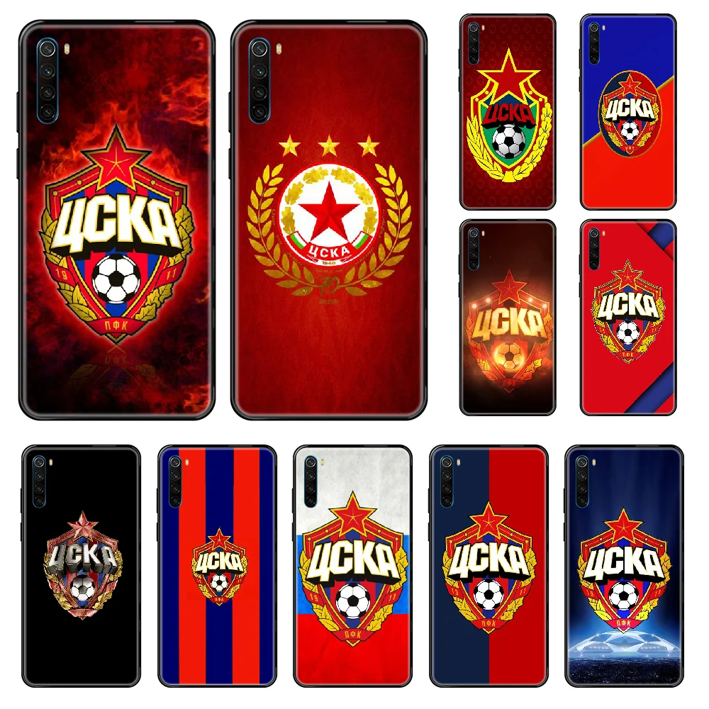 Чехол для телефона Российской футбольной команды PFC CSKA Xiaomi Redmi Note S2 4 5 6 7 8 A S X Plus Pro