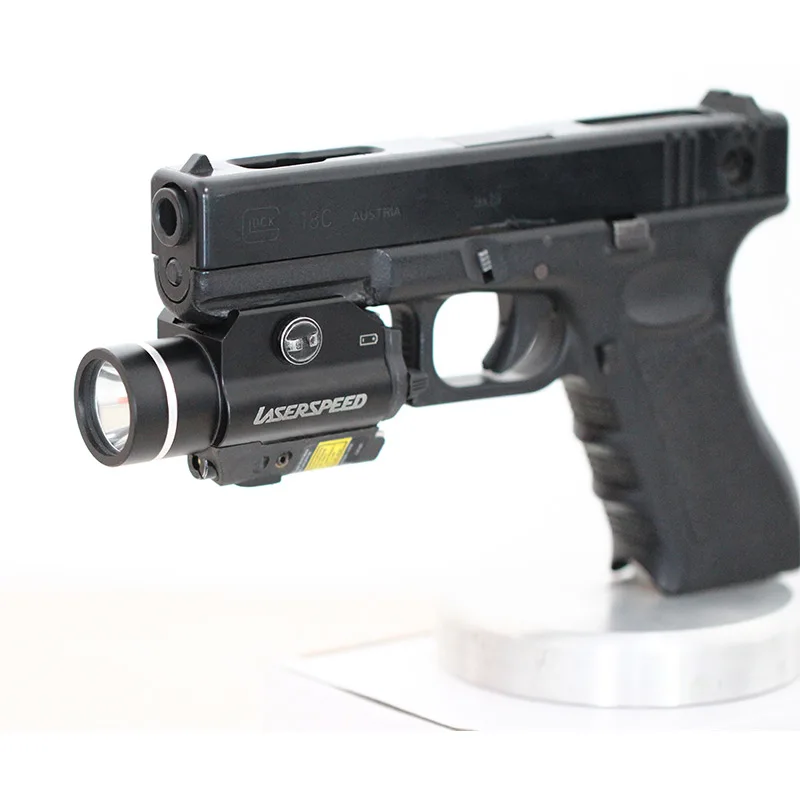 Тактический светодиодный фонарь Glock для пистолета зеленый лазерный прицел 20 мм