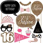 Реквизит для 16-го дня рождения, 16 украшений для вечевечерние, розовый реквизит для фотографий, 16-й день рождения, декор для вечевечерние, PT37