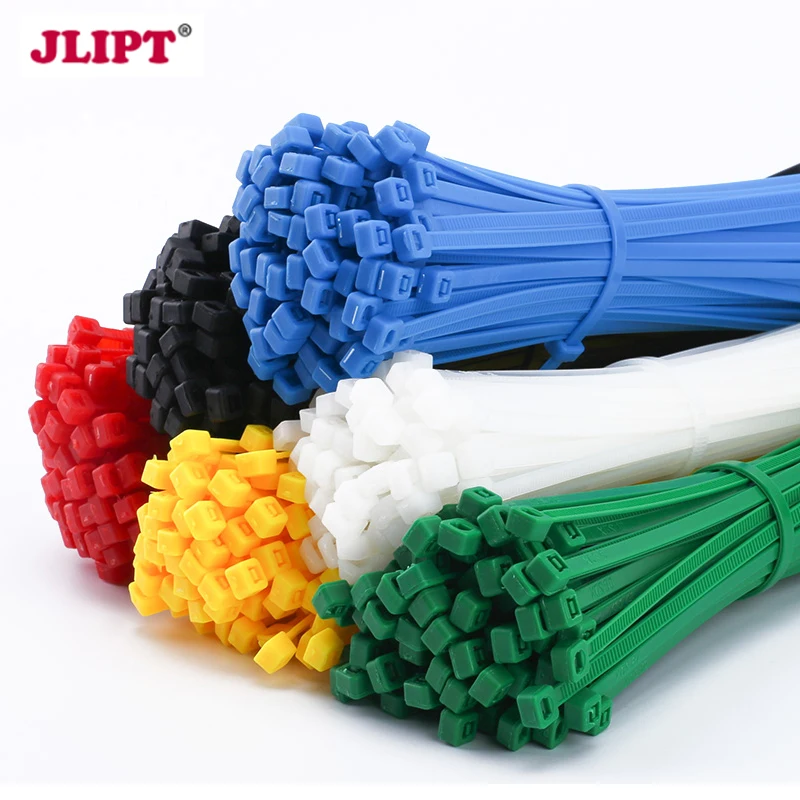 100 шт. нейлоновые кабельные стяжки проволочные устойчивые к ультрафиолетовому