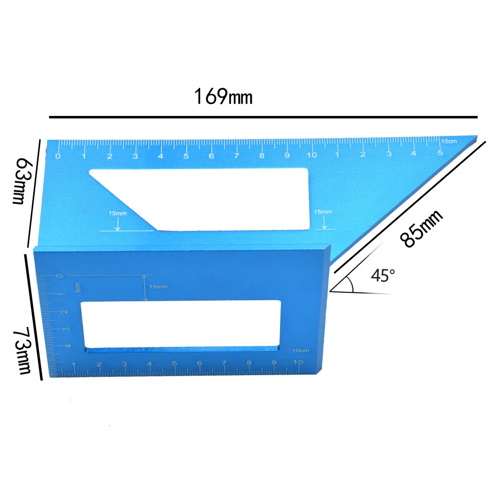 45/90 градусов деревообрабатывающий Многофункциональный квадратный измеритель