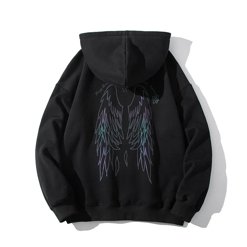 

Men Hoodies Sweatshirts Japan Style Reflective Hoodie Women Patchwork Hoodie Hip Hop Streetwear Hooded Pullover Harajuku Trasher