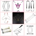 Металлический зажим для губ, Стимулятор клитора, вагинальное зеркало, зажим для сосков, БДСМ, бондаж, разбрасыватель бедра, ремень SM, экзотическое устройство