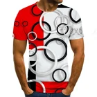 Мужская футболка с круглым вырезом, коротким рукавом и 3D-принтом
