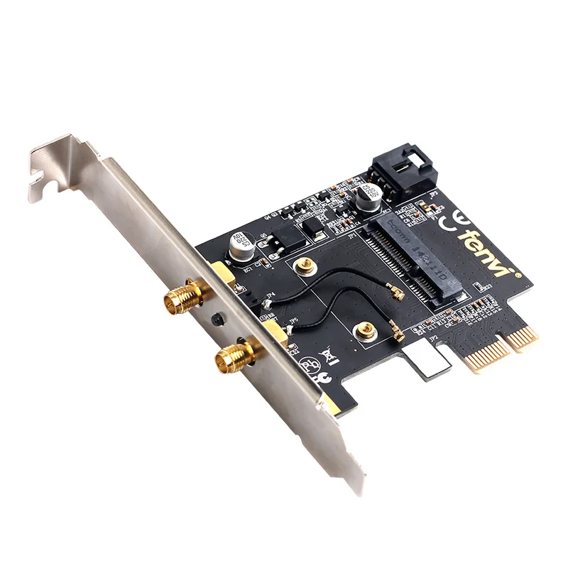 Мини PCI expresswirless адаптер конвертер с 2 антенной мини PCI WiFi Bluetooth карта для Intel 6300 7260 3160AC