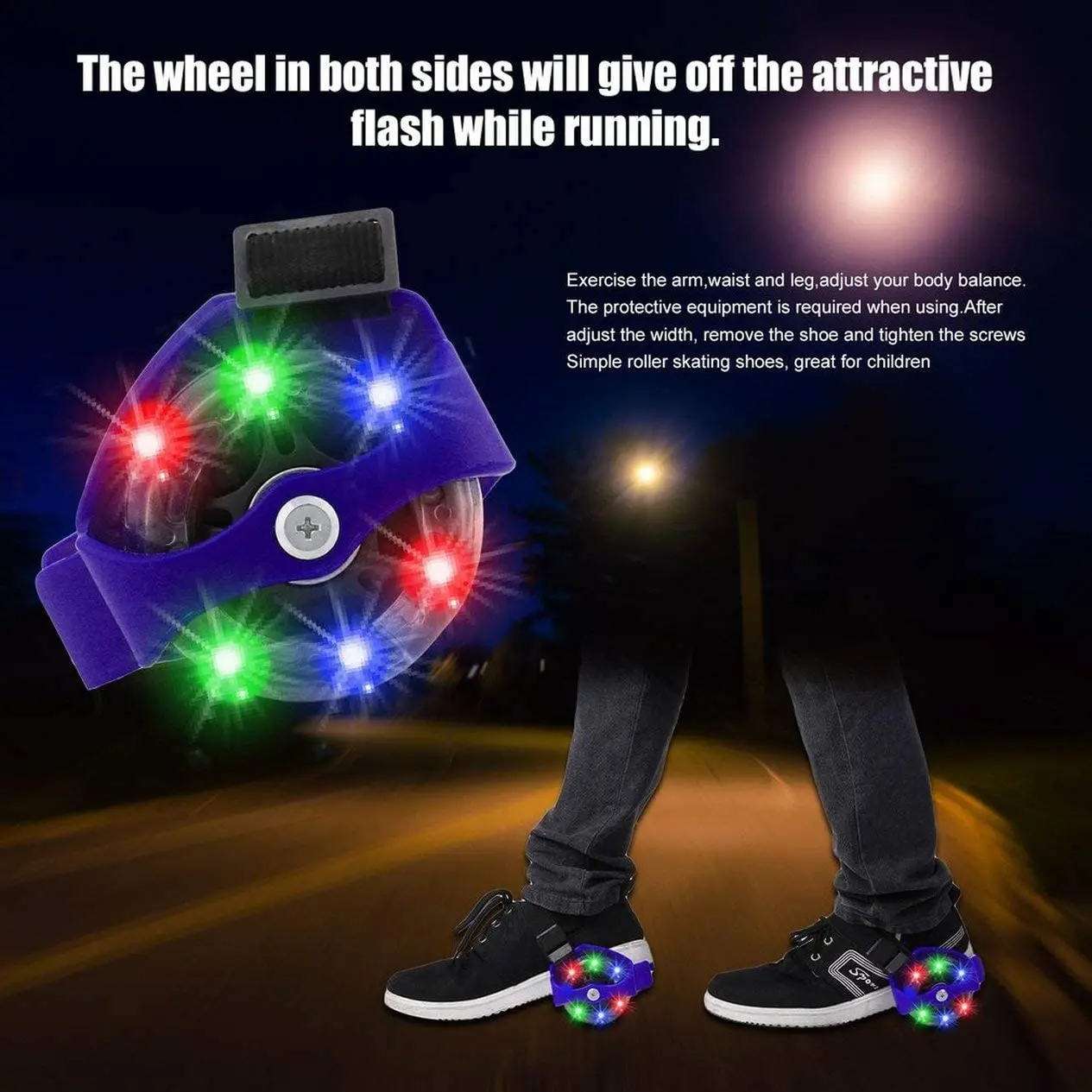 

Flashing Roller Skating Shoes Small Whirlwind Pulley Flash Wheel heel Roller Skates Sports Rollerskate Shoes for Kids and adult