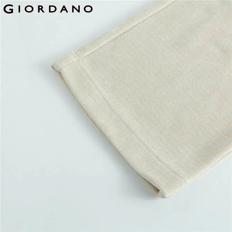 

Giordano Women Pants Elastic Waistband Wide Leg Pants Plain Stretchy Soild White Soft Pantalones Mujer 99410609