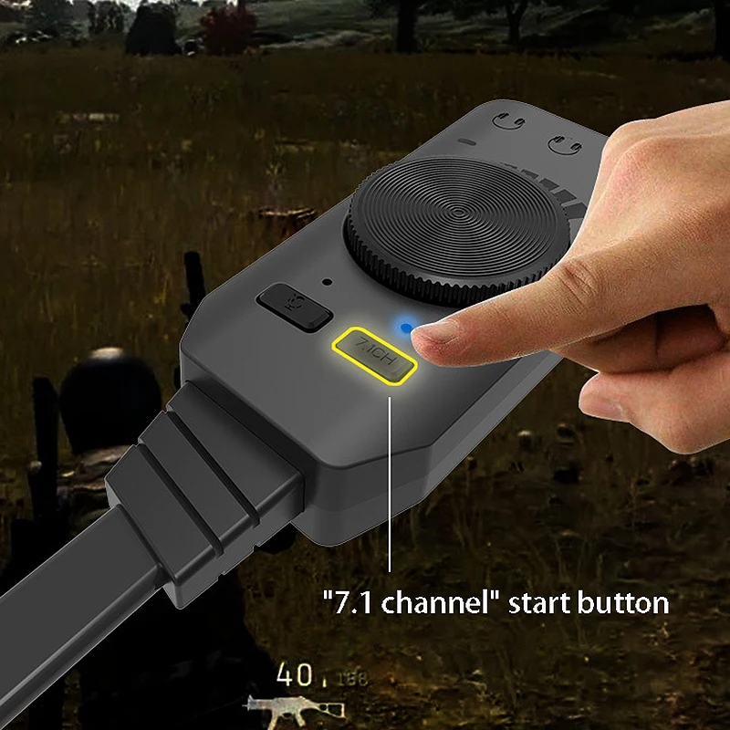 

PLEXTONE GS3 Game Sound Card, Portable Virtual 7.1 Channel USB External Mobile Phone Computer Game Sound Card
