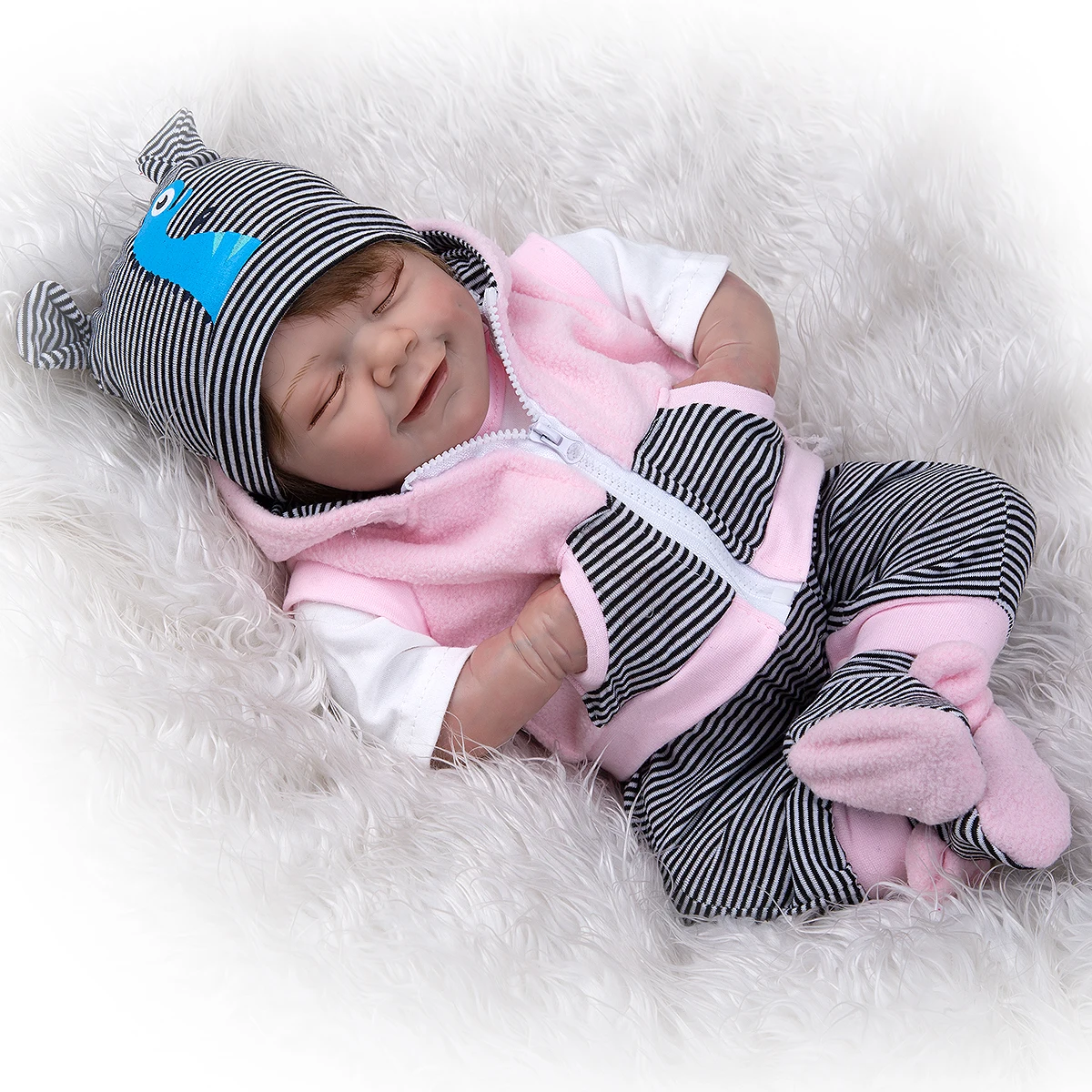 

50 см супер настоящая кукла реборн корнями волокна волос силиконовые новорожденных Игрушки для мальчиков и девочек, детские подарки на день