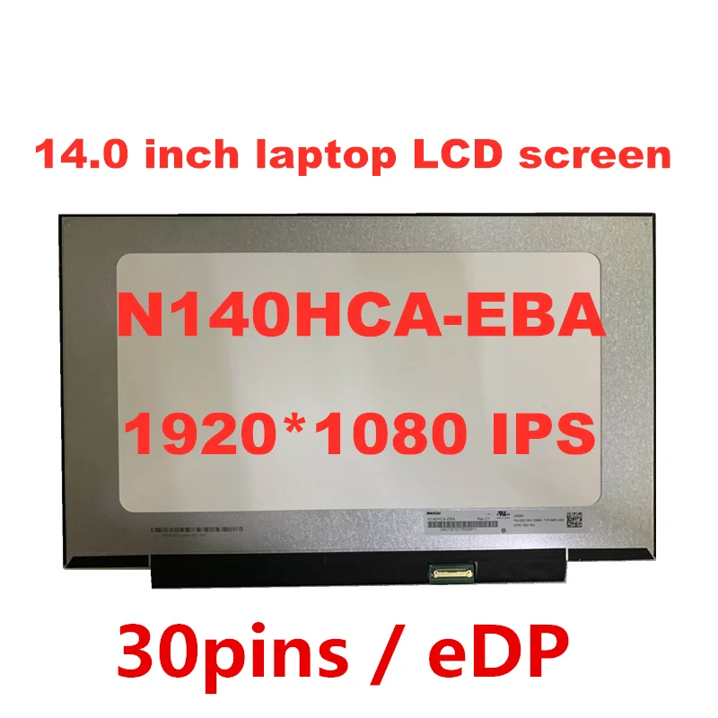 Оригинальный N140HCA EBA LP140WF7 SPC1 B140HAN04.3 NV140FHM N4B 14 дюймовый узко рамка ЖК дисплей экран