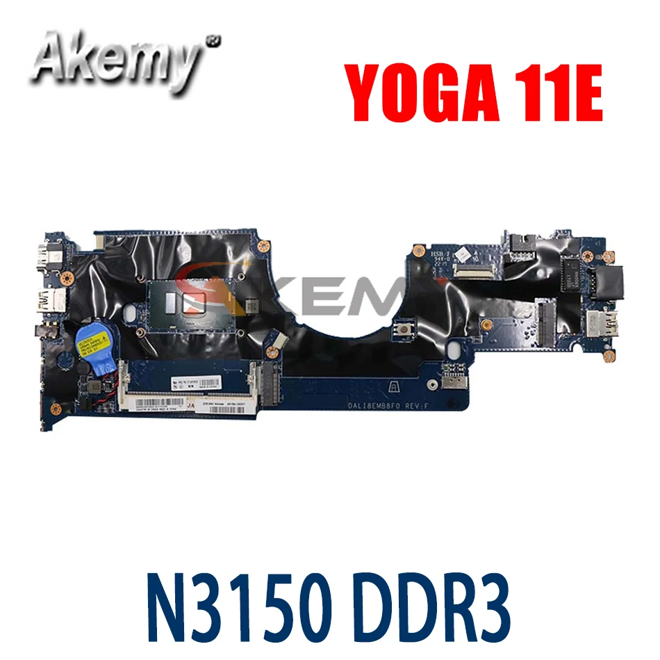 

Материнская плата DA0LI8MB6F0 для lenovo Thinkpad Yoga 11e, материнская плата 3-го поколения 20G8 20GA N3150 DDR3 FRU 01AV952 01AV953 01AV954 01AV955