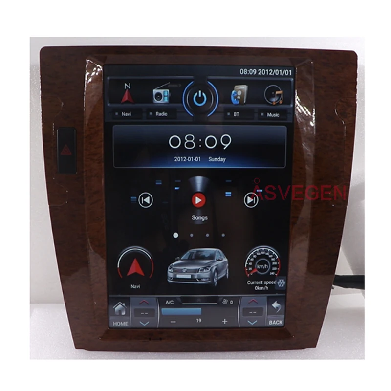 Автомобильный мультимедийный видеоплеер Asvegen 12 1 дюйма Android 10 для Volkswagen VW Phaeton