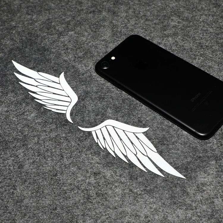 LuLuSticker #031 22x4 4 см пара крыльев отражающие модифицированные мотоциклетные