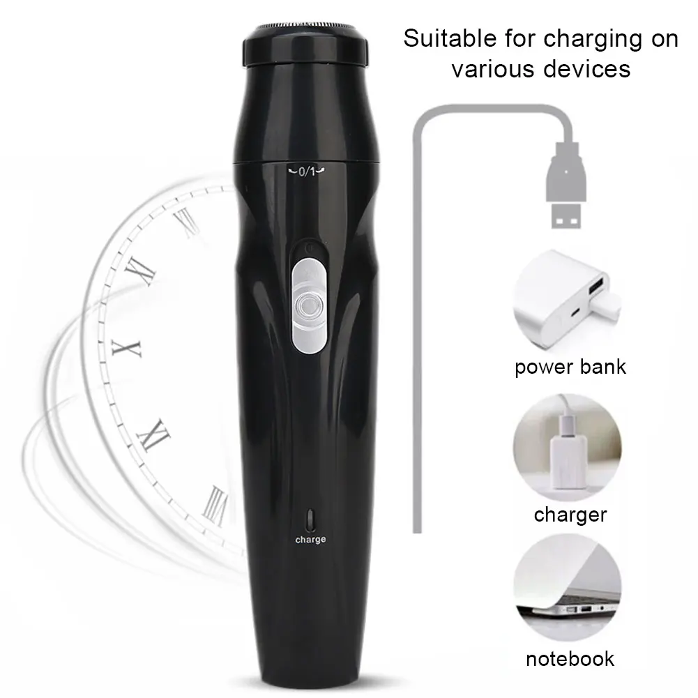 Электрическая Мужская бритва 5 в 1 с usb зарядкой машинка для стрижки волос на носу