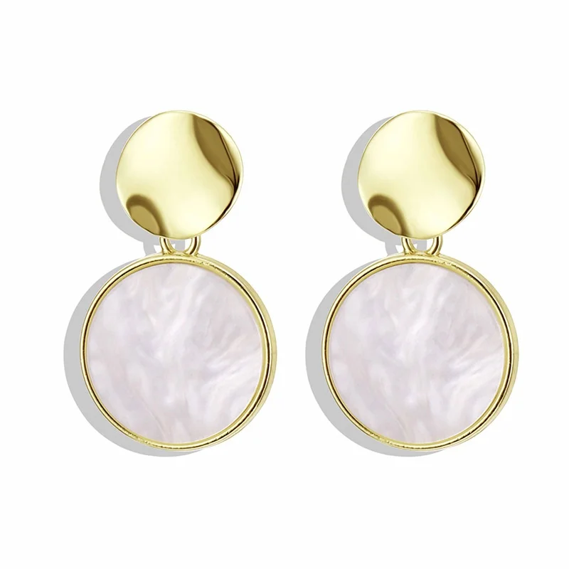 

DAXI Boho Statement Pearl Dangle Earrings For Women Stud Earings Fashion Jewelry 2020 Korean Earring Gold Hoop Big Earrings