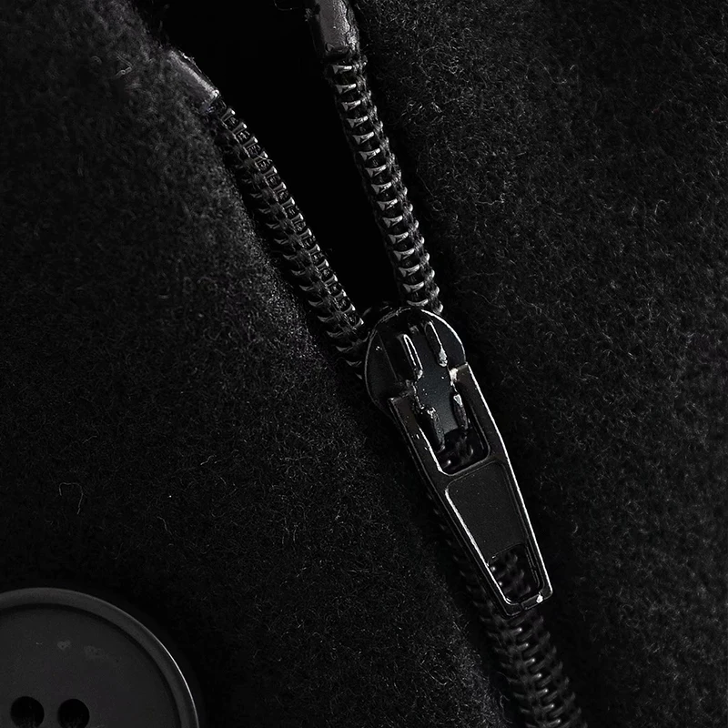 

Women Winter Vintage Solid Woolen Coat Double Breasted Long Thicken Warm Cashmere Jacket With Belt Blazer Female Cold Outwear