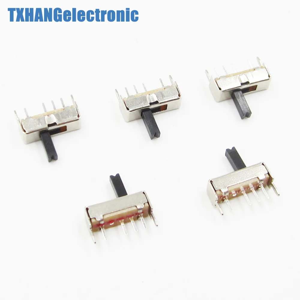 10PCS SS13D07 Slide Switch 1P3T 4Pin W/ Handle 6mm 3 position f diy electronics | Integrated Circuits
