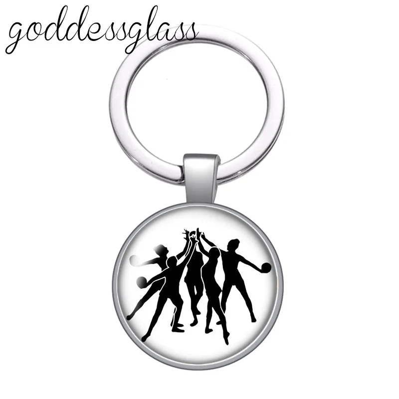 Танцы для балета занятий гимнастикой действий круглый стеклянный брелок с