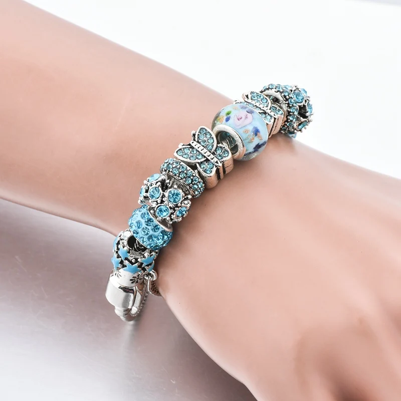 &quotYADA&quot INS чехол с изображением синей бабочки из бисера браслеты и для женщин