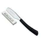 6-дюймовая бритва univinlions, серебристо-золотистая бритва, инструменты для бритья, лезвия для бритья волос, нож для бритья бороды, лица, подмышек, тела, против скольжения