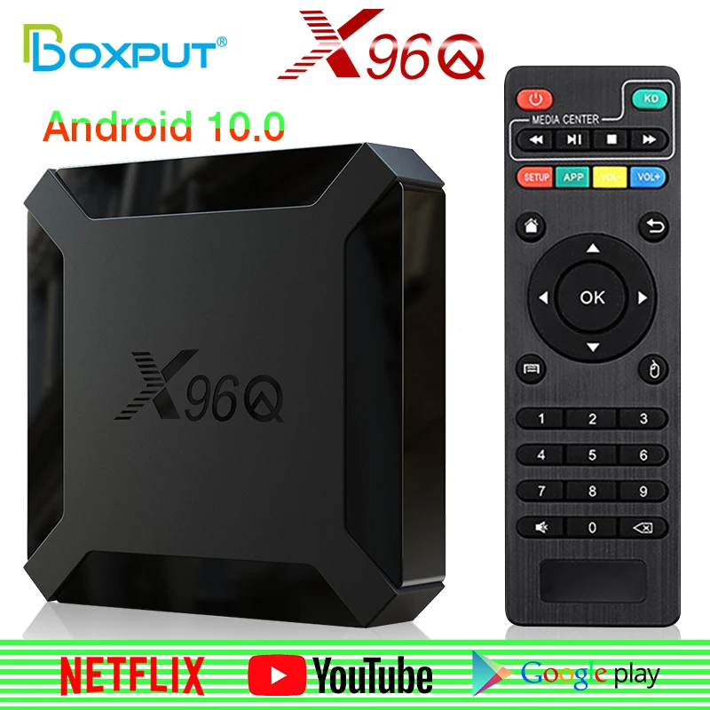 ТВ приставка X96Q Android 10 Allwinner H313 четырехъядерный медиаплеер X96 Q Netflix 4K Wi Fi 2 4