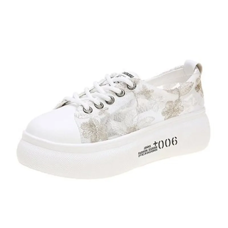 

Women's Shoes Women Sneakers Platform Sneakers Casual Shoes Women Wedges Mesh Breathable Basket A424 Flat Platform Summer Rubber