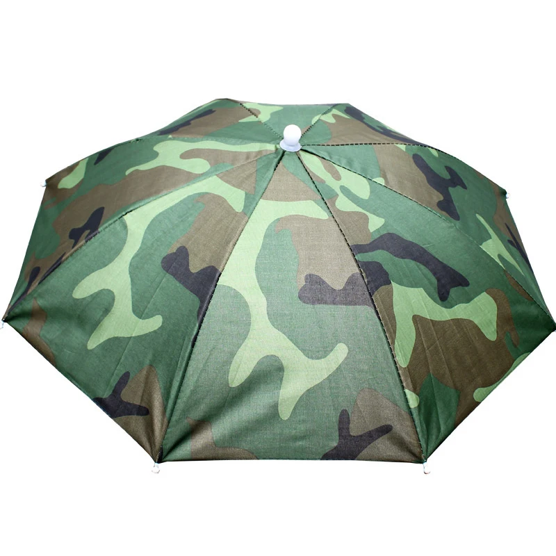 Camo 20 шт./лот складной солнечный зонт шляпа походные кепки для рыбалки Кемпинг Пеший Туризм головной убор шляпа солнцезащитный козырек шляпы-зонтики - Цвет: Camo