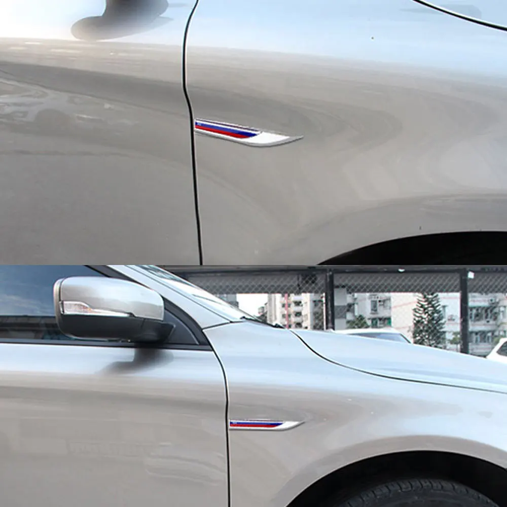 DSYCAR 1 пара автомобильных 3D флагов России эмблема значок наклейки для JEEP BMW Dodge Mercedes