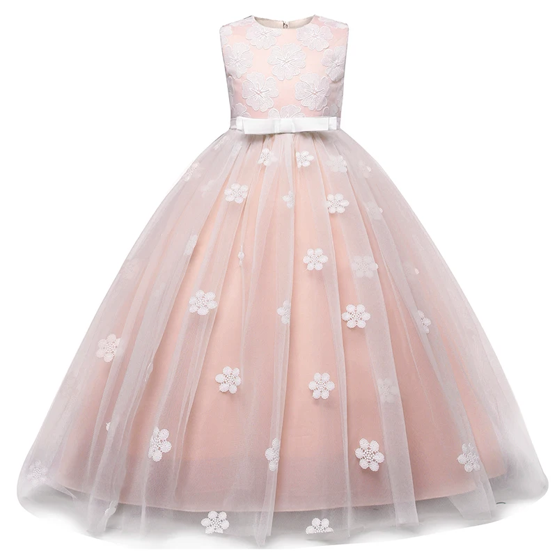 Summer Girl Dress Teenage Children Flower Wedding Baby Kids Dresses For Girls 8 9 10 12 13 14 Year Graduation Gown | Детская одежда и