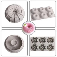 donuts shape french mousse silicone cake mold soft easy demould fondant molds kitchen baking tools