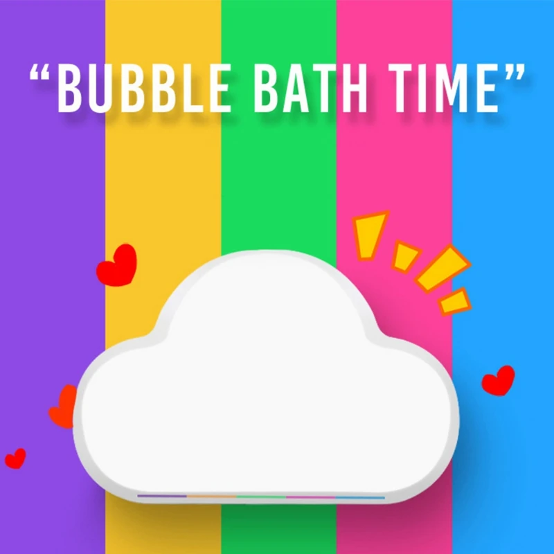 Радужная облачная соль для ванны отшелушивающие увлажняющие натуральные пузыри