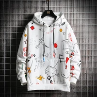 anime men hoodie print long sleeves hoodies brand pullovers casual tracksuits