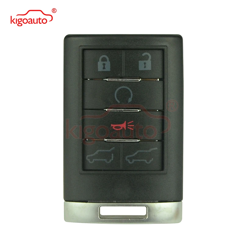 

Kigoauto 2008 2009 2010 Escalade Smart key case 6 button OUC6000066 for Cadillac CTS DTS STS