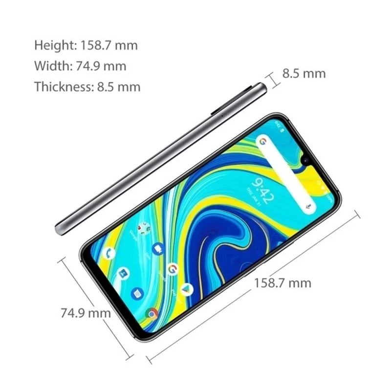 umidigi a7 pro smartphone 4gb ram 128gb rom helio p23 octa core 4150mah fingerprint andriod 10 4g lte 6 3 4150mah mobile phone free global shipping